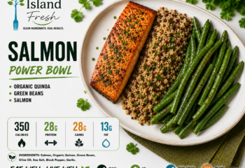 Salmon, Organic Quinoa, Green Beans