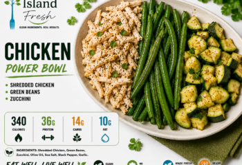 Shredded Chicken, Zucchini, Green Beans
