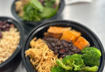 Shredded Chicken, Sweet Potato, Black Beans, Broccoli