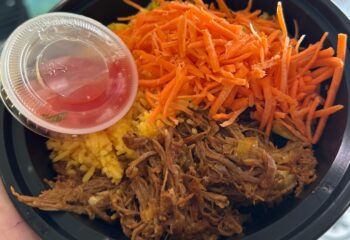 Ropa Vieja, Yellow Rice, Carrots, Pico