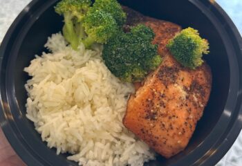 Salmon, Jasmine Rice, Broccoli