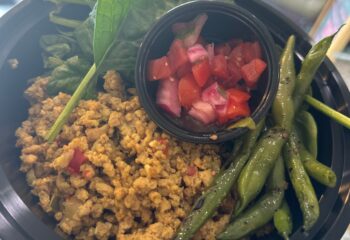 Ground Turkey, Spinach, Green Beans, Pico