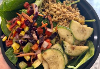 Ground Turkey, Spinach, Zucchini, Mix Veggies